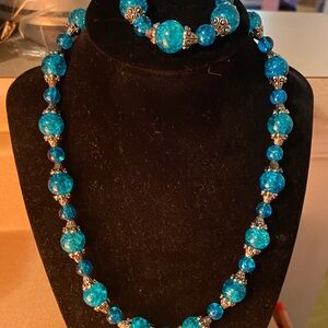Ocean Blue handcrafted jewelry set
